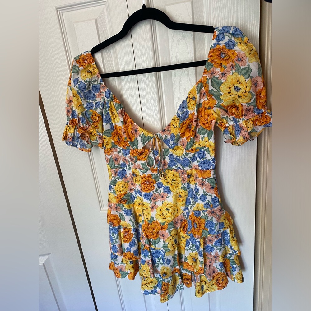 HELLO MOLLY floral ruffled romper